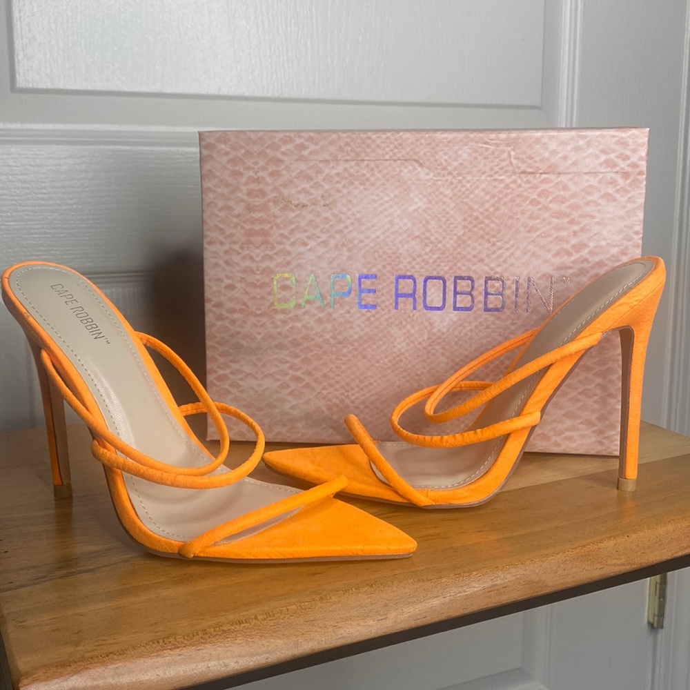 Cape Robbin- Orange Encore Heels